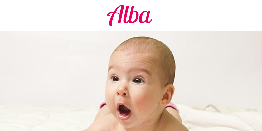 Namensbild von Alba auf vorname.com
