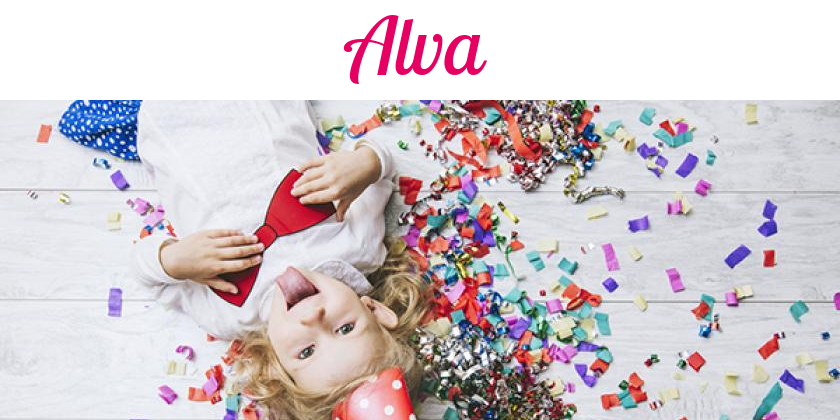 Namensbild von Alva auf vorname.com