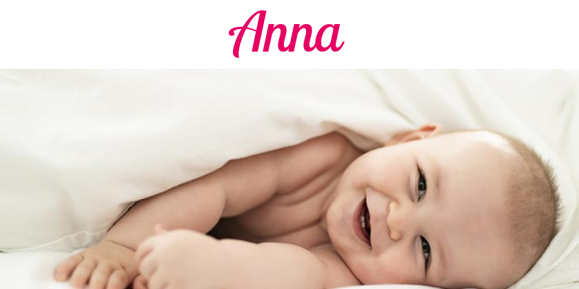 Namensbild von Anna auf vorname.com