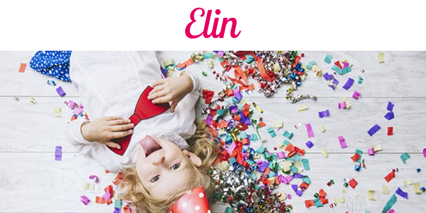 Namensbild von Elin auf vorname.com