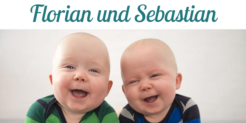Namensbild von Florian und Sebastian auf vorname.com