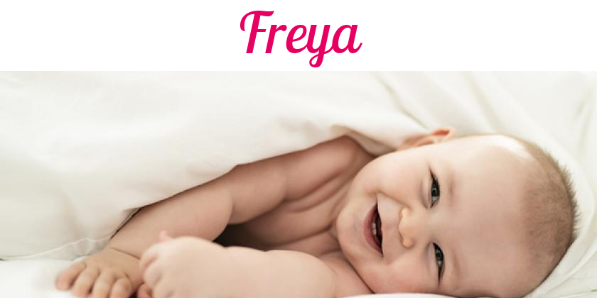 Namensbild von Freya auf vorname.com