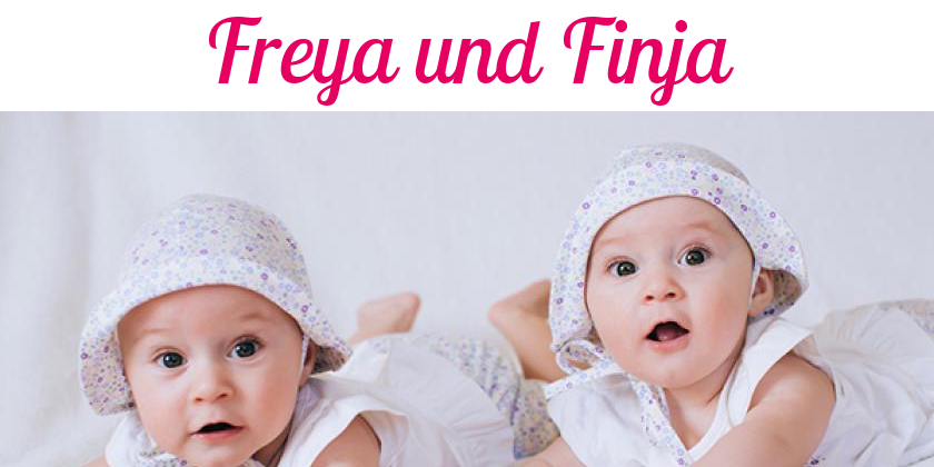 Namensbild von Freya und Finja auf vorname.com