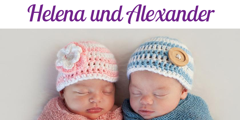 Namensbild von Helena und Alexander auf vorname.com