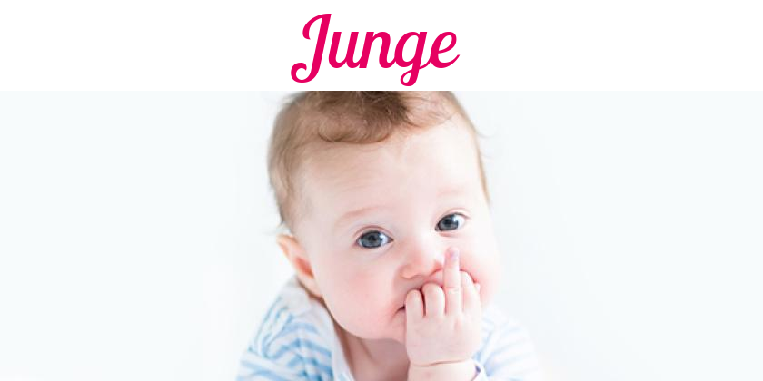 Namensbild von Junge auf vorname.com