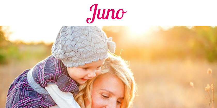 Namensbild von Juno auf vorname.com