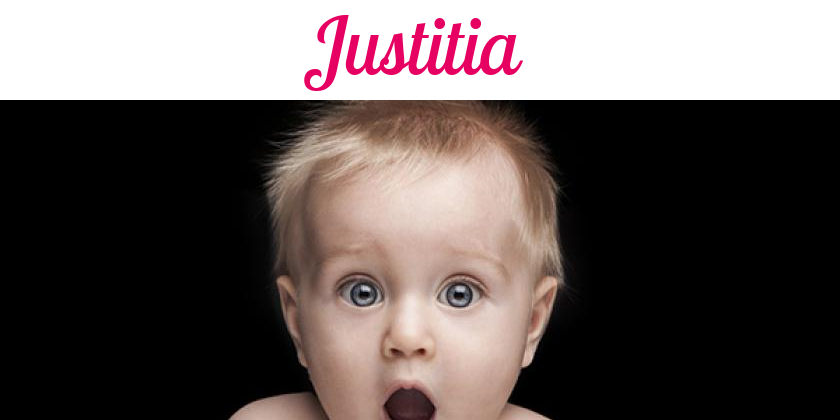 Namensbild von Justitia auf vorname.com