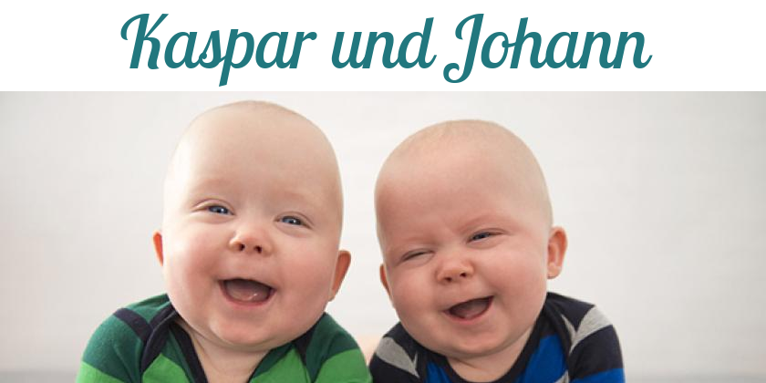 Namensbild von Kaspar und Johann auf vorname.com