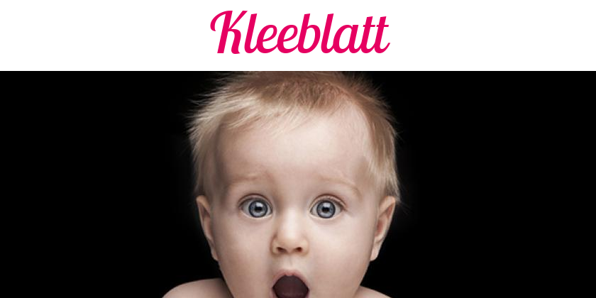 Namensbild von Kleeblatt auf vorname.com