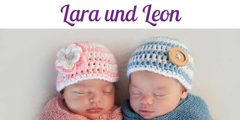 Namensbild von Lara und Leon auf vorname.com