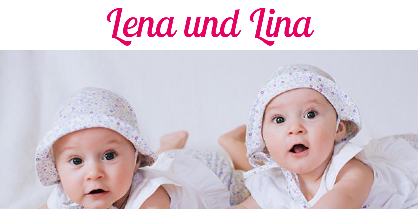 Namensbild von Lena und Lina auf vorname.com