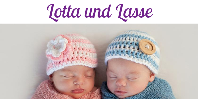 Namensbild von Lotta und Lasse auf vorname.com