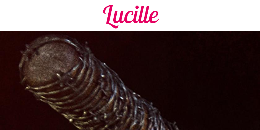 Namensbild von Lucille auf vorname.com