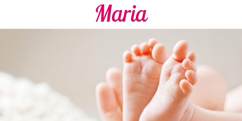 Namensbild von Maria auf vorname.com