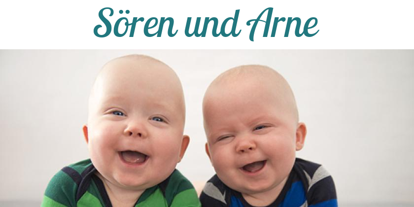 Namensbild von Sören und Arne auf vorname.com