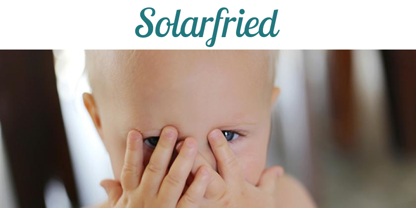 Namensbild von Solarfried auf vorname.com