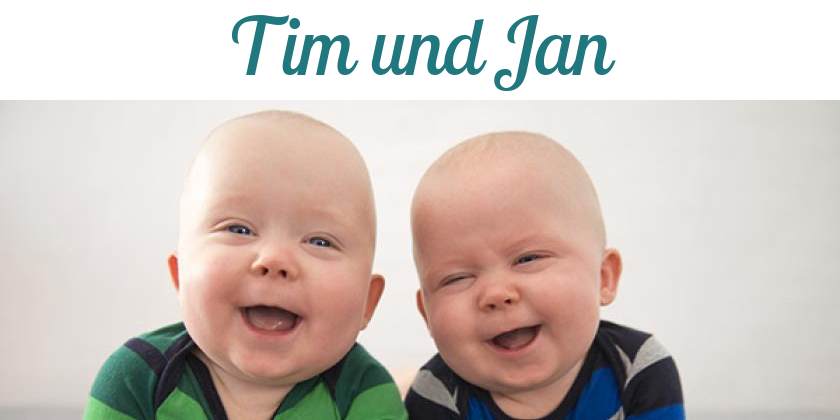 Namensbild von Tim und Jan auf vorname.com