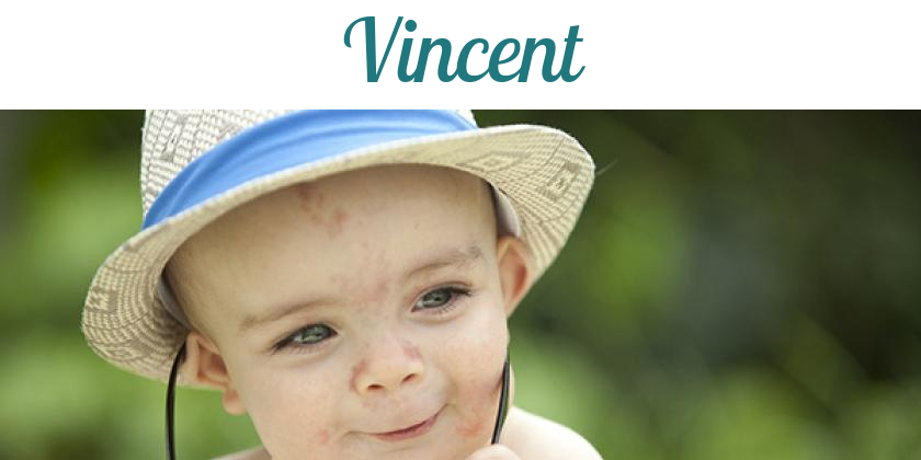 Namensbild von Vincent auf vorname.com