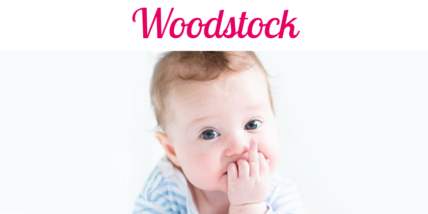Namensbild von Woodstock auf vorname.com