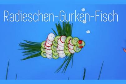 Augenschmaus Radieschen-Gurken-Fisch